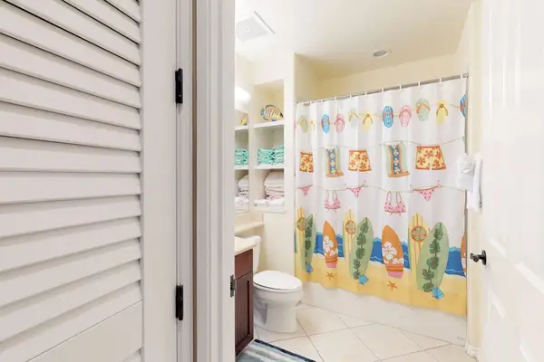 Full bathroom with shower and bathtub