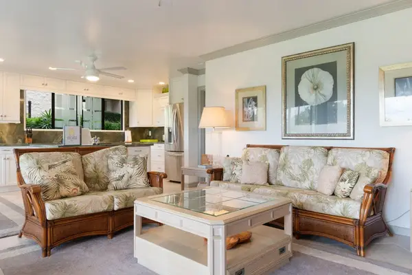 Open-Concept Living Area Leading into the Kitchen