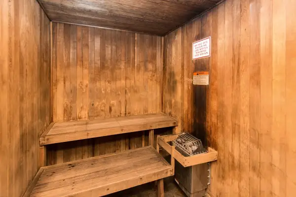 Unwind after a day of exploring in the building's soothing wooden sauna.