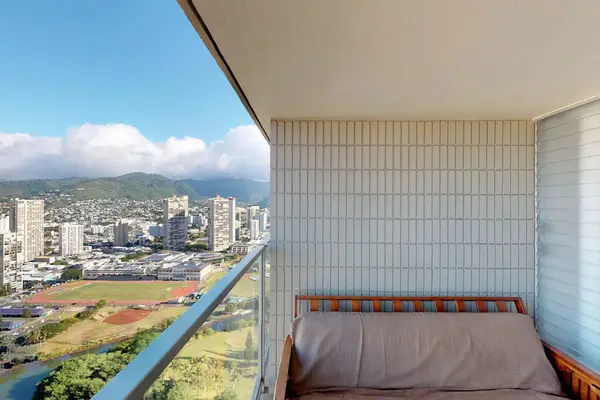 Lounge on the private lanai while enjoying island breezes.