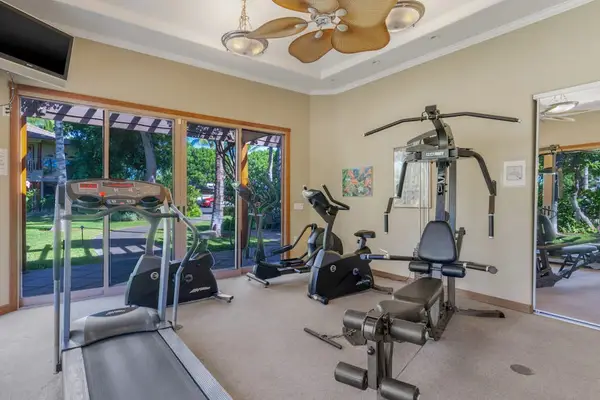 Fitness Center With Garden Views