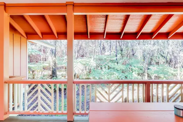 Covered Lanai Surrounded By Nature
