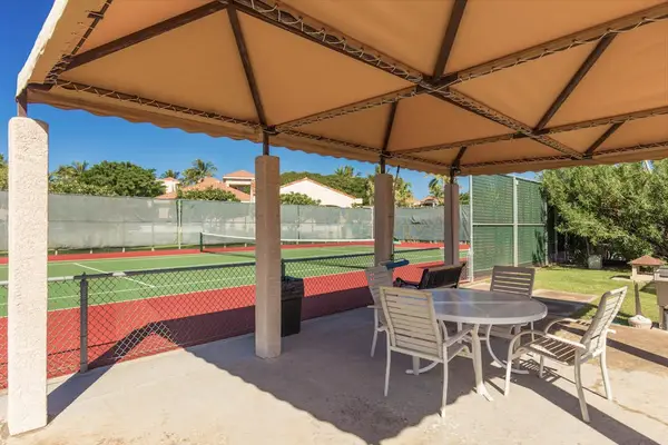 Shaded Pavilion Beside The Tennis Court