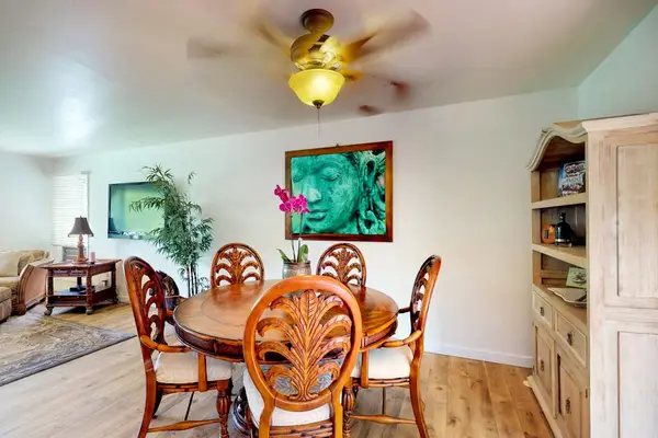 Dining room with seating for five.