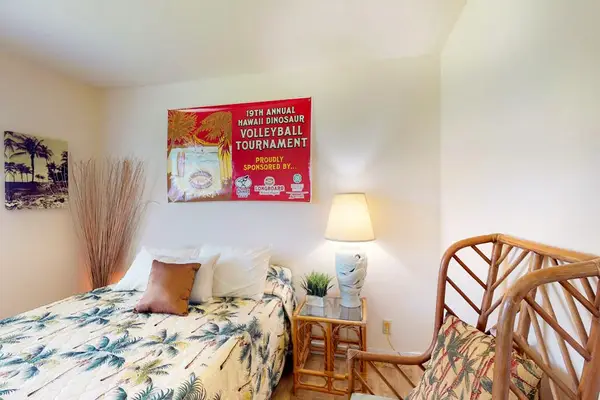 Guest bedroom with king bed.