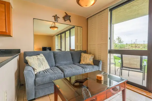 Comfortable Living Room With Picture Windows