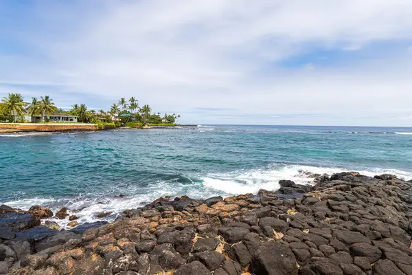 Waves Crashing Along The Lava Coast