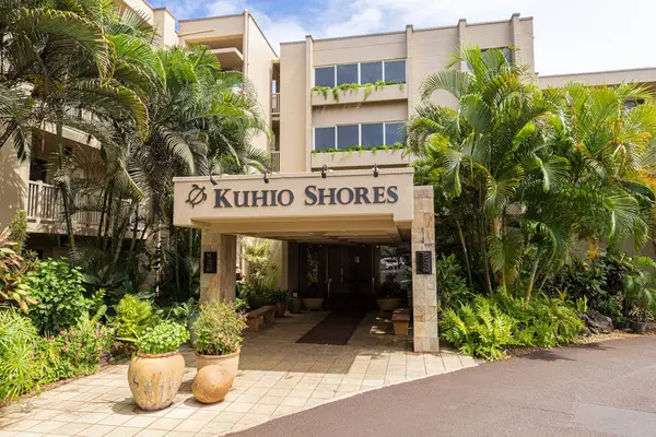 Welcoming Condo Resort Entrance