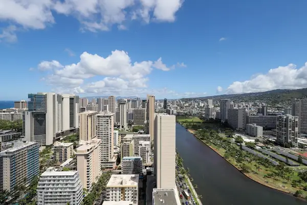 Take in the vibrant Waikiki skyline from above.