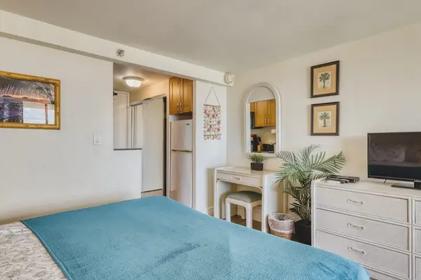 Modern vanity provides a convenient space to get ready each day.
