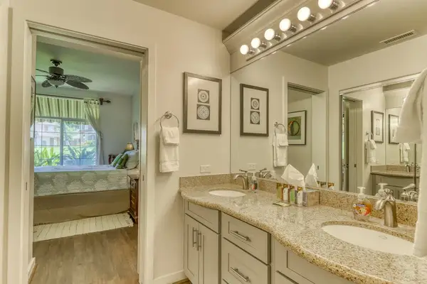 Unwind after a long day with the option of a relaxing bath or refreshing shower.
