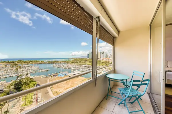 Enjoy a quiet retreat with a private balcony and breathtaking views just outside.
