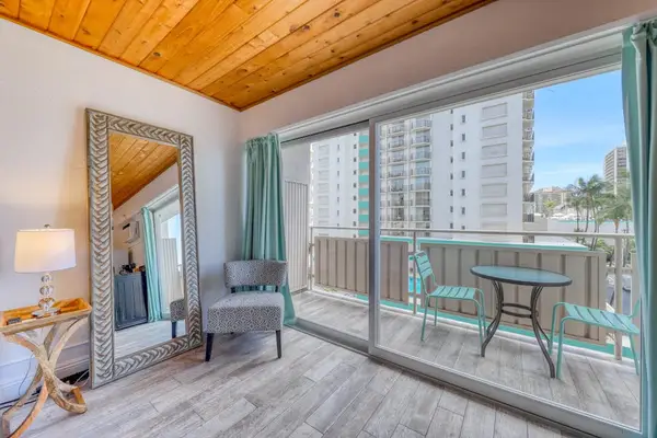 Experience a comfortable studio stay with an easy transition between the interior and balcony.