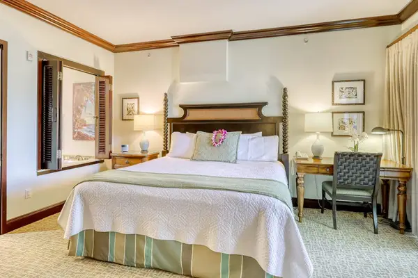 Primary Bedroom Suite with King Bed & Workspace Desk