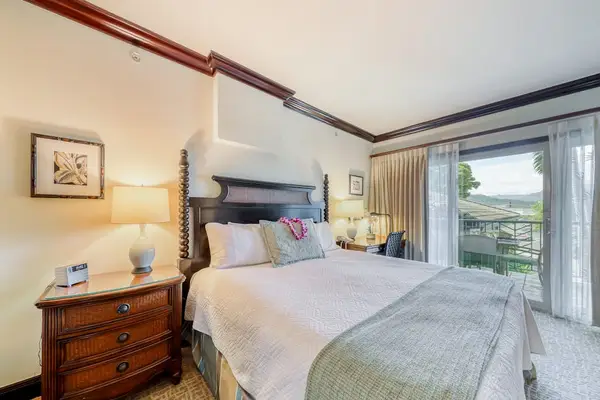 Spacious Primary Bedroom with King Bed & Sliding Door Access