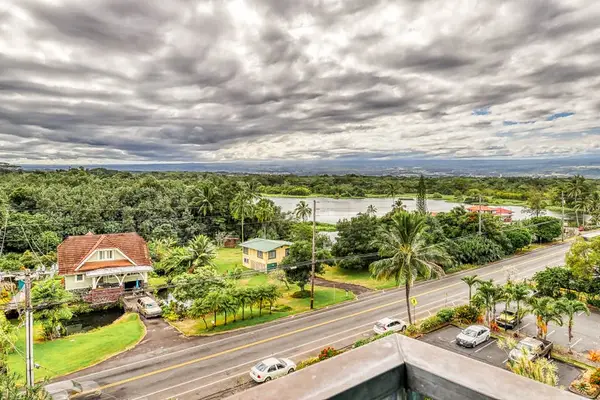 Aerial view of the surrounding neighborhood