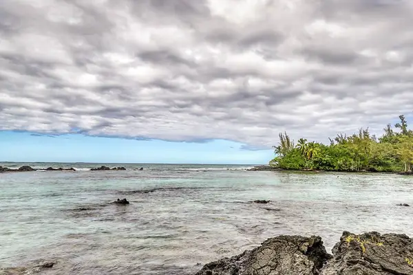 Rocky shoreline with beautiful ocean views