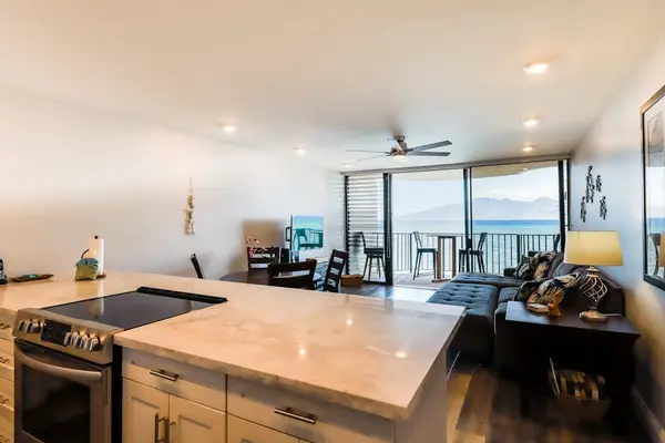 Spacious Kitchen With Coastal Elegance