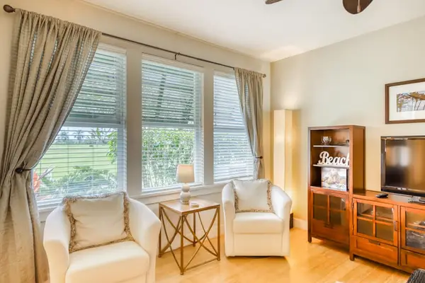 Sunny Living Room With Picture Windows
