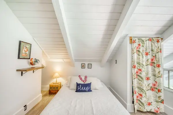 Bright loft sleeping area for restful night