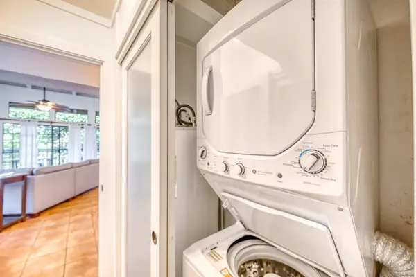 Convenient In-Unit Stacked Washer & Dryer