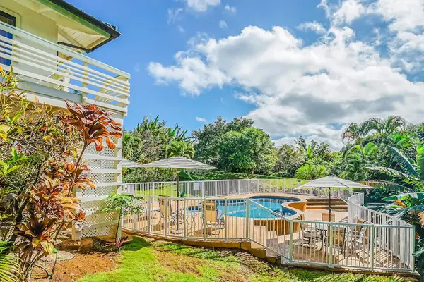 Sunny Poolside Garden Retreat