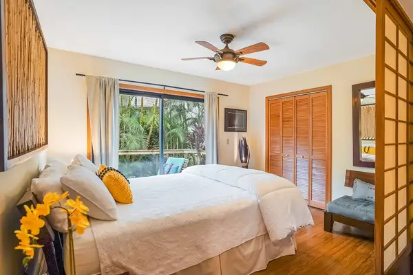 Cozy Bedroom With Garden Views