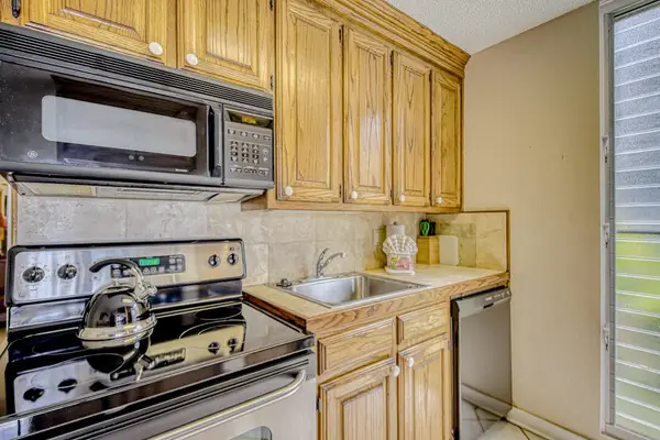 Newly remodeled stainless steel kitchen.