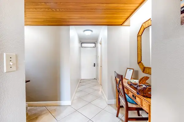 Inviting entrance hall with coastal decor