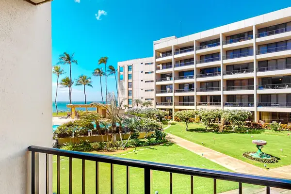 Take in the tropical views of Sugar Beach Resort from your private lanai.