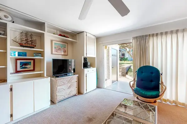 Bright Living Room With Patio Access