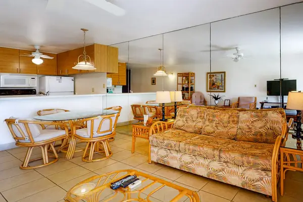 Open-concept living and dining area