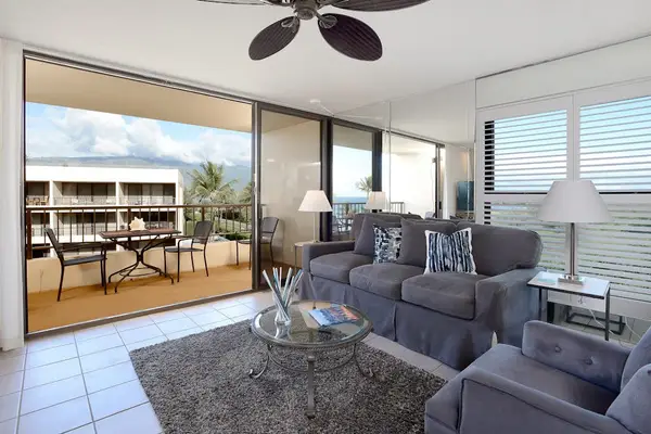 Newly remodeled living room with lots of natural light from the open floor plan.