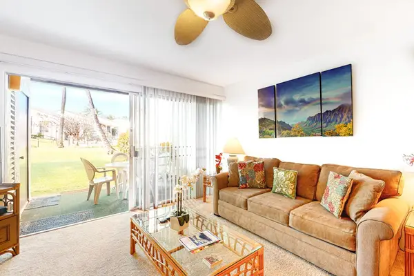Bright Living Room With Garden Views