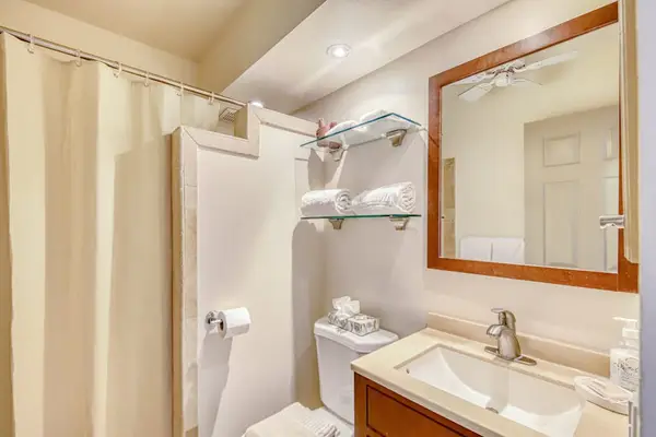 Fresh And Functional Guest Bathroom
