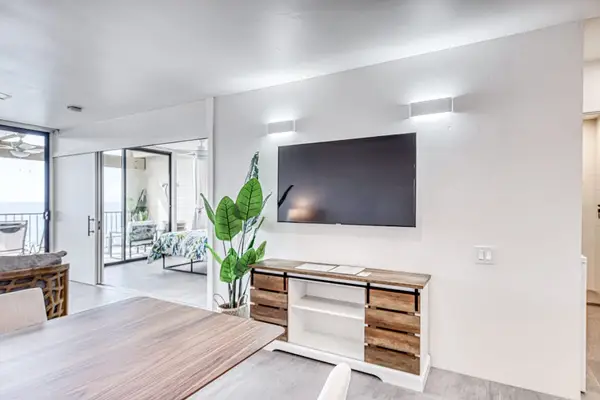Contemporary Open Layout Complete With Smart Entertainment Centers