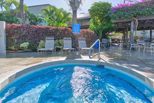 Relax and recharge in the outdoor hot tub