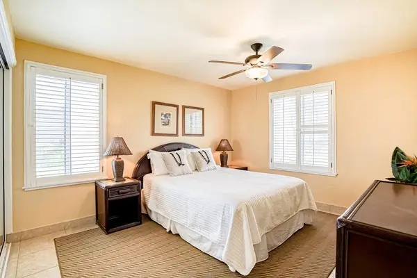 Serene Bedroom With Bright Island Charm