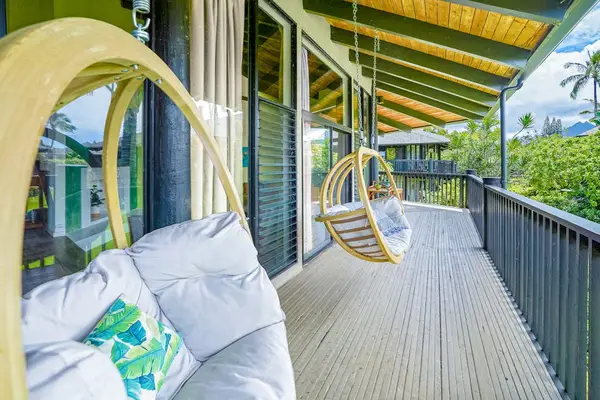 Covered lanai offering a peaceful outdoor retreat