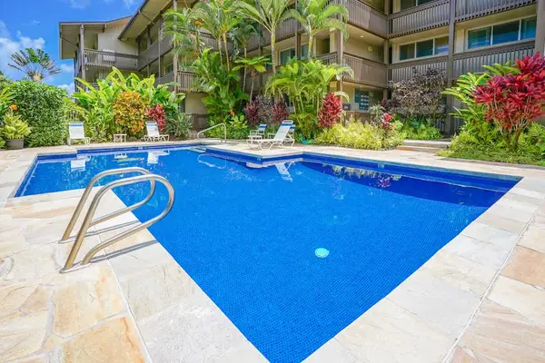 Resort swimming pool for relaxing between adventures