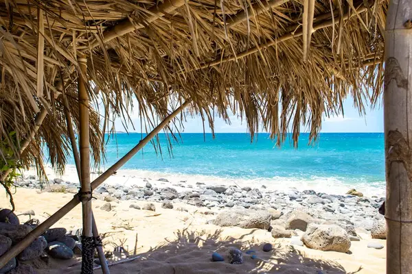 Sandy beach offers inviting views beside Pacific waters