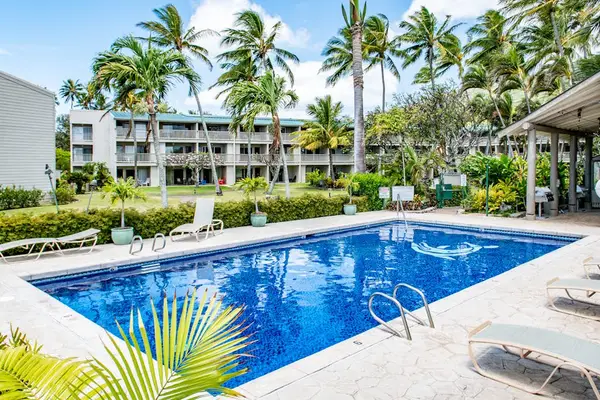 Resort pool detail adds a refreshing touch to the tropical setting