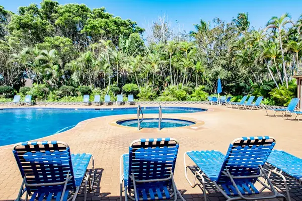 Soak up the sunshine in this peaceful poolside retreat