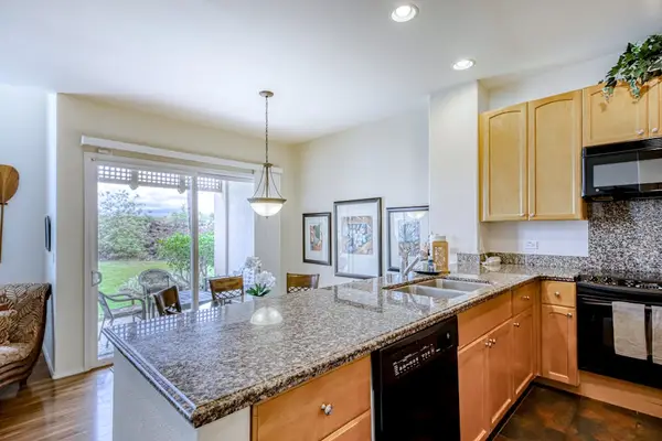 Spacious kitchen with a large island