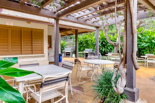 Shaded Outdoor Dining Pavilion (