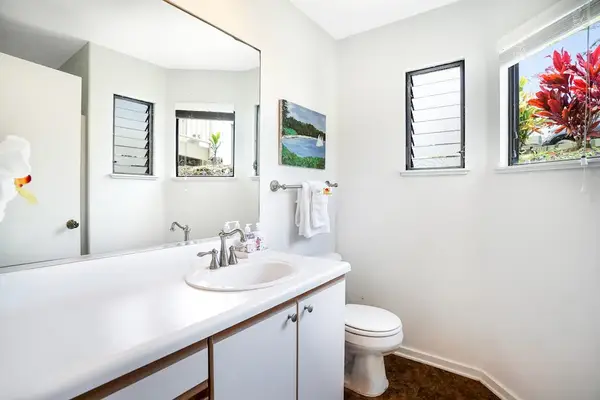 Bright Bathroom With Modern Vanity