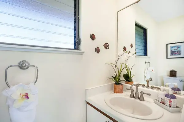 Charming Powder Room For Added Convenience