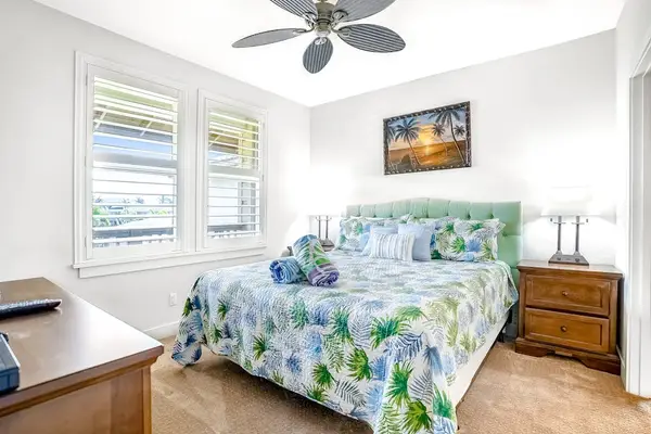 Guest bedroom with king bed.