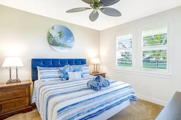 Master bedroom with king bed.