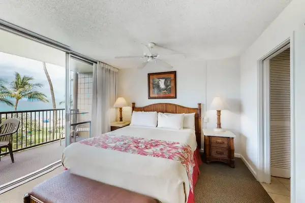 Spacious king bedroom designed for restful nights